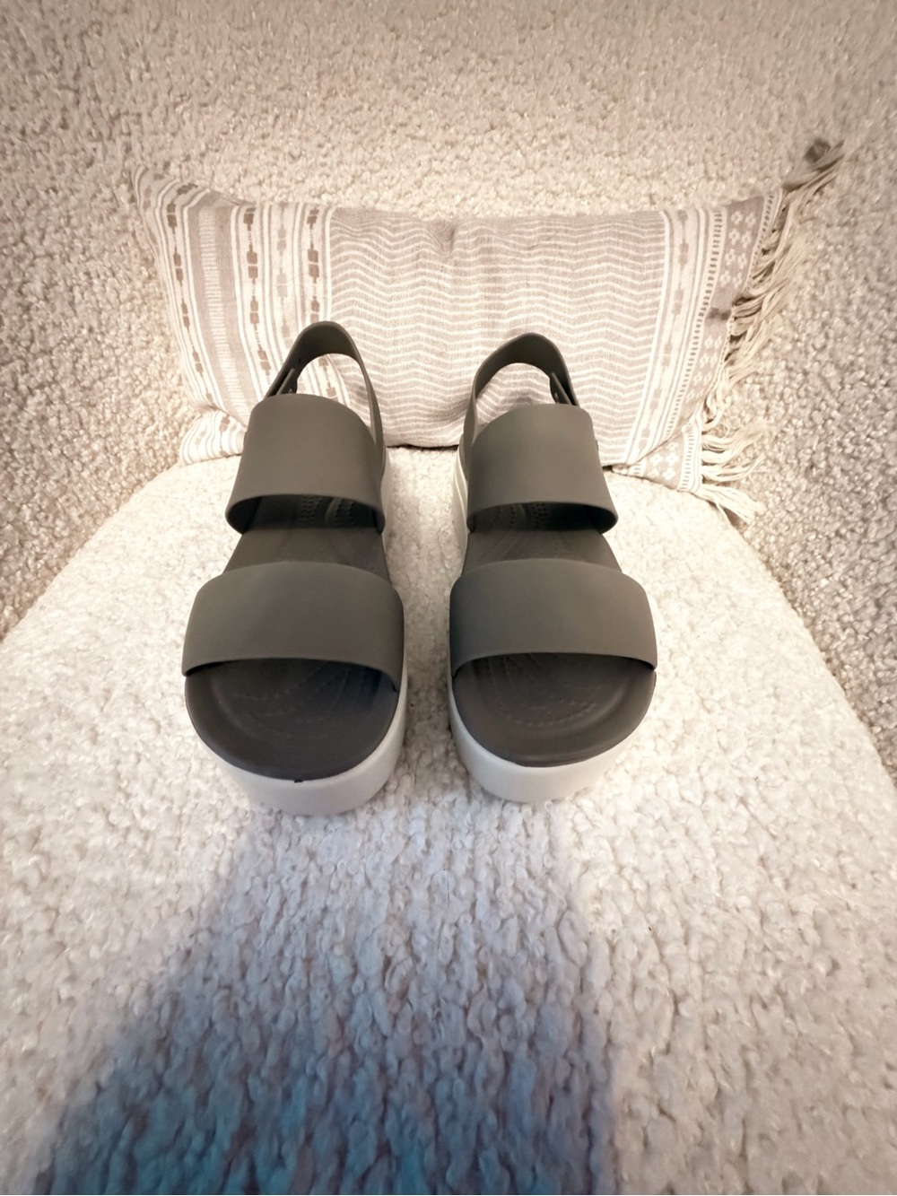 CROCS LiteRide Slide in Light Gray